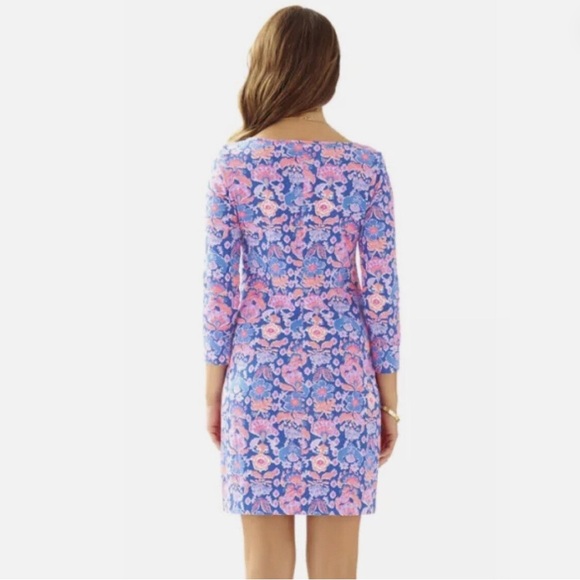 Lilly Pulitzer Marlowe Dress in Iris Blue Werk It Sz XS - Picture 2 of 11